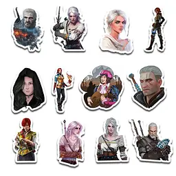Стікерпак GeekLand The Witcher 45 штук (SP TW 01) - мініатюра 4
