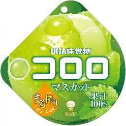 Японські желейні цукерки Kororo Fruit Juice Gummy зі смаком мускатного винограду 48г