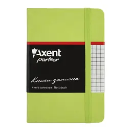 Книга записна Axent Partner, 95х140 мм, 96 аркушів, клітинка, салатова (8301-04-A)