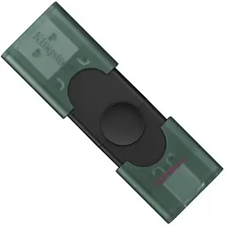 USB флеш накопичувач Kingston 256GB DataTraveler Duo USB 3.2 / Type-C Black/Green (DTDEG2/256GB)
