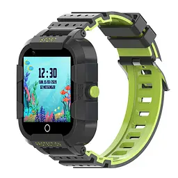 Годинник телефон для дітей Lemfo D21 з GPS трекером, сім картою, відеодзвінком, прослуховуванням, кнопкою SOS та 4G Чорний