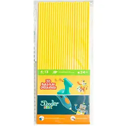 Набір стрижнів для 3D-ручки 3Doodler Start 3DS-ECO04-YELLOW-24 24 шт. Жовтий