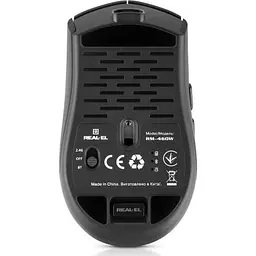 Комп'ютерна мишка Real-El RM-460W Wireless/Bluetooth Black (EL123200048) - мініатюра 6