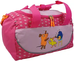 Сумка спортивна дитяча Hanson Die Maus Sporttasche 18 л 37x22x17 см поліестер рожева - мініатюра 1