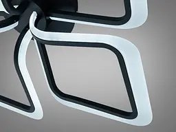 LED-світильник стельовий Diasha WG5146/4BK 65W, 4 модулі, 3 кольори світла, 56×56 см - мініатюра 5
