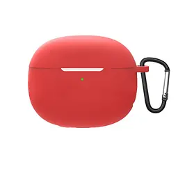 Силіконовий чохол для навушників Xiaomi Redmi Buds 4 Pro, Hang Case, червоний, ультратонкий захисний кейс товщиною 2 мм, захист від подряпин, пилу та ударів, компактний, з карабіном для кріплення, ArmorStandart (ARM68434)