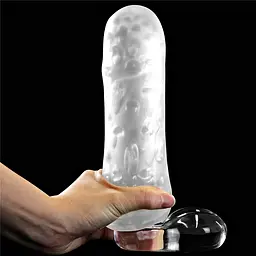 Мастурбатор яйце Lovetoy Giant Egg Stamina Nodules Edition прозорий - мініатюра 5
