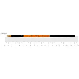Пензель синтетика кругла FLAME 1368R №7 коротка ручка Rosa