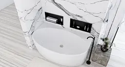 Ванна акрилова пристінна Rea Malta 170x88 white REA-W3003, Білий - мініатюра 6