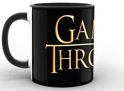 Кружка GeekLand Game of Thrones Гра Престолів лого GT.02.048 Чорна - мініатюра 3