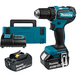 Шурупокрут-дриль акумуляторний Makita DDF485SFJ 18B 1х3 А/год 27-50 Нм 0-500·0-1900 об/хв кейс 1.7 кг