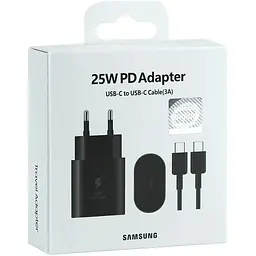Зарядний комплект Samsung EP-TA800B USB Type-C PD 3.0 PPS Max 25W S20 A53 A73 A33 A13 Black - мініатюра 2