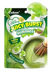Желейні цукерки Cokoc Juicy Burst Gummies Matcha Flavor 60г