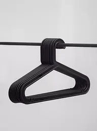 Набір плечиків для одягу IKEA, 10 шт, чорні - мініатюра 3