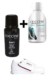 Набір для догляду за білими взуттям Coccine sneakers sole cleaner 125мл + COCCINE BIANCO 75мл