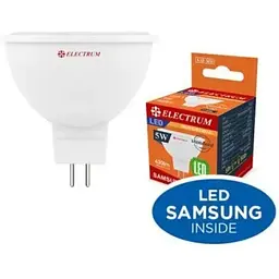 Лампочка Electrum MR16 5W PA LR-10 GU5.3 3000K (A-LR-1432)