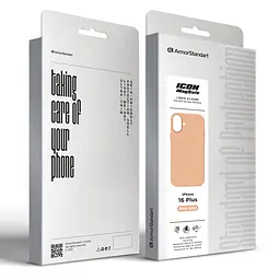 Силиконовый чехол с MagSafe для Apple iPhone 16 Plus, ICON2 MagCase, золотой, противоударный, панель с мягкой подкладкой, защита всего корпуса, поддержка беспроводной зарядки, совместим с защитными стеклами и пленками, ArmorStandart (ARM80186) - мініатюра 10
