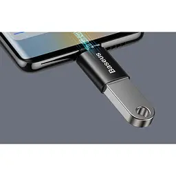 Перехідник OTG USB 3.1 AF to USB-C black Baseus (ZJJQ000001) - мініатюра 5