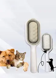 Багатофункціональна щітка для тварин Pet Gravity 4в1 Pet Grooming Comb для сухого та вологого вичісування собак і котів - мініатюра 5