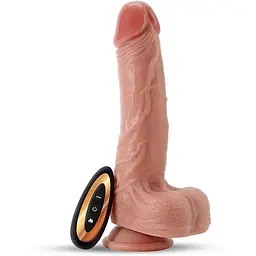 Вібратор Crushious Inviktus Vibe 7.5" 20 см (тілесний)