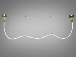 Люстра стельова LED Diasha 9610-2000GAB Шланг, 22W, бронза, сучасний стиль для коридору, спальні, кухні, офісу