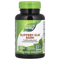 Кора в'яза ковзного Nature's Way Slippery Elm Bark, 100 капсул для підтримки шлунково-кишкового тракту