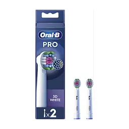 Насадка для зубной щетки Oral-B Pro 3D White, 2 шт (8006540847183)