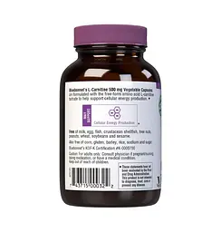 Жироспалювач Bluebonnet Nutrition L-Carnitine 500 mg, 30 вегакапсул - мініатюра 3