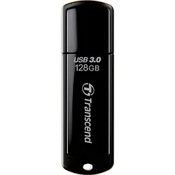 USB флеш-накопичувач Transcend JetFlash 700 128GB USB-A 3.0 Black (TS128GJF700) [90891]