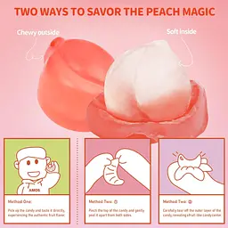 Жувальні цукерки Amos Peelerz Gummy Peach 85г - мініатюра 6