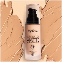 Тональна основа TopFace Skin Editor Matte Longlasting Foundation PT465 відтінок 002, 32 мл - мініатюра 5