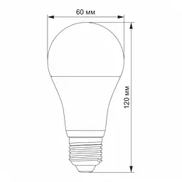 Лампочка Videx LED A60e 12W E27 4100K (VL-A60e-12274-S) - мініатюра 3