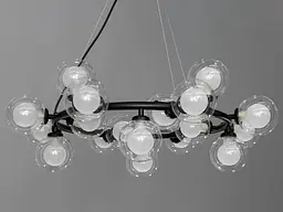 Люстра в стилі Loft бульбашки LQ7061/20BK - мініатюра 4