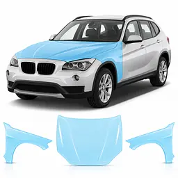 Антигравійна захисна бронеплівка за лекалами для BMW X1 E84 2009-2015 - капот і передні крила