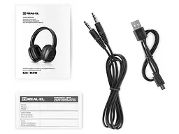 Навушники з мікрофоном REAL-EL GD-820 Black (EL124100051) - мініатюра 10