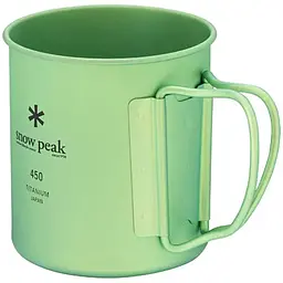 Кружка Snow Peak MG-143-GR Ti-Single 450 Anodized Cup 450 мл green - мініатюра 2