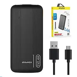 Портативна батарея AWEI P20K 10000mAh Black