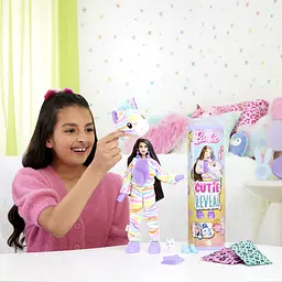 Лялька Barbie Cutie Reveal Кольорові пухнастики - зебра (HRK39) - мініатюра 6