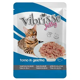 Вологий корм для котів Vibrisse Jelly тунець в желе, пауч 70 г