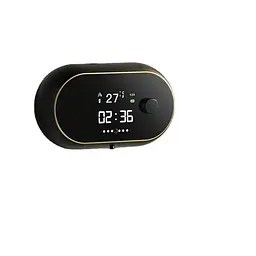 Сенсорний диспенсер настінний дозатор для мила з годинником Zhiya MYX-W2 Black