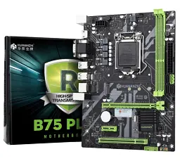 Материнская плата LGA1155, Huananzhi B75 PLUS M.2, B75, 2xDDR3, Int.Video (CPU), 1xSATA3/3xSATA2, 1xM.2, 1xPCI-E 3.0x16, 1xPCI-E 2.0. GLan, 4xUSB 3.0/6xUSB 2.0, VGA/HDMI, Micro ATX - миниатюра 1