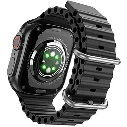 Смарт-годинник Hoco DY12 Ultra AMOLED Smart Sports Watch (call version) Black - мініатюра 3