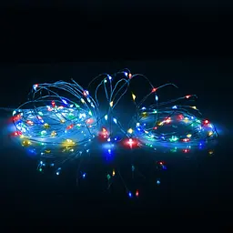 Електрогірлянда Yes! Fun нитка на мідному дроті 100 LED статична 10 м різнокольорова (975037)  - мініатюра 4