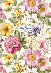 Зошит в інтегральній палітурці «Blue garden» у клітинку
