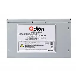 Блок живлення 400 Вт, QD400,12 см, 3xMolex / 2xSATA / 1 x 20+4-pin / 1 x 4-pin Qdion teh0028857 - мініатюра 4