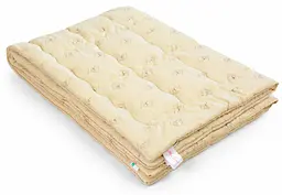 Ковдра вовняна MirSon Gold Camel Hand Made №175, зимова, 220x240 см, кремова - мініатюра 3