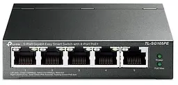 Комутатор TL-SG105PE 5xGE (4xPoE) 65Вт, WebSmart TP-Link teh0018148 - мініатюра 2