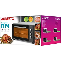 Електропіч Ardesto 1300 Вт, 40 л, прихов.ниж.тен, таймер, підсвічув., конвекція, чорний - мініатюра 10