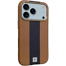 Шкіряний чохол Rally with MagSafe для Apple iPhone 17 Pro (6.3) Brown / Black