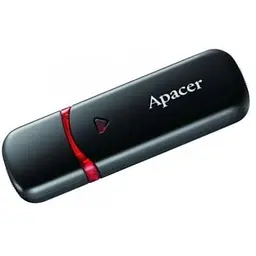 USB флеш накопичувач Apacer 64GB AH333 black USB 2.0 (AP64GAH333B-1) - мініатюра 4